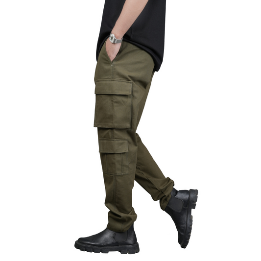 Olive Green Cargo Pants (Unisex)